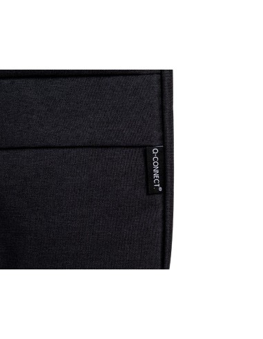 CI | Funda Para Portatil Q-Connect 15,6" Con Asas Retractiles Cremallera 3 Bolsillos Exteriores Negro