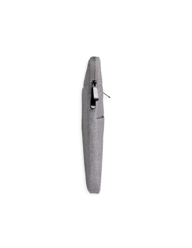 CI | Funda Para Portatil Q-Connect 15,6" Con Asas Retractiles Cremallera 3 Bolsillos Exteriores Gris