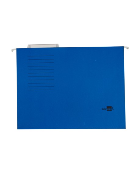 CI | Carpeta colgante liderpapel folio azul