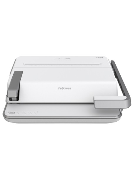 CI | Encuadernadora Para Canutillo Fellowes Lyra 3 En 1 Perfora Hasta 20H A4 Encuaderna 300H Grapa 30H Taladra 2 Y 4
