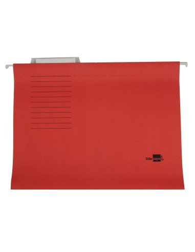 CI | Carpeta colgante liderpapel folio roja