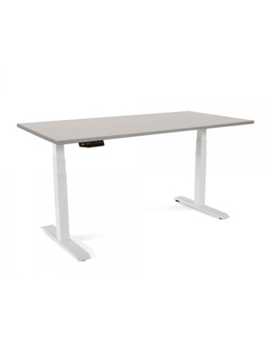 CI | Mesa Rocada Regulable En Altura Electricamente Hasta 129 Cm Estructura De Acero Tablero 160 Cm Color Gris
