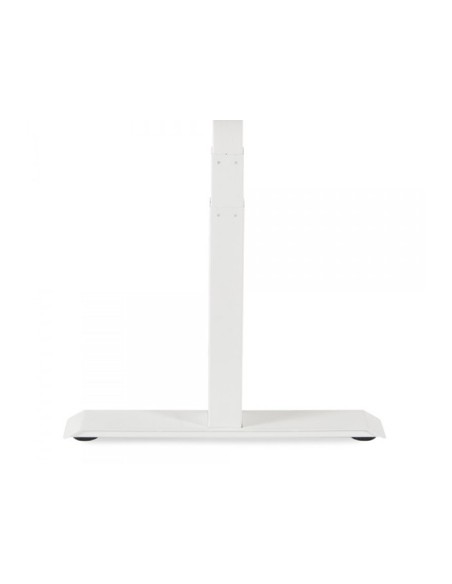 CI | Mesa Rocada Regulable En Altura Electricamente Hasta 129 Cm Estructura De Acero Tablero 160 Cm Color Blanco
