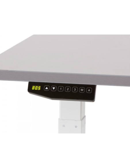 CI | Mesa Rocada Regulable En Altura Electricamente Hasta 129 Cm Estructura De Acero Tablero 180 Cm Color Haya