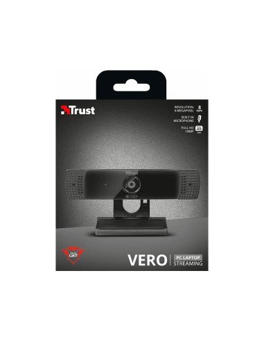 CI | Camara Webcam Trust Gxt 1160 Vero Con Microfono 8 Mpx Full Hd 1080P