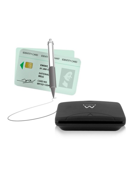 CI | Lector De Tarjetas Ewent Usb 2.0 Para Dni E Y Tarjetas Inteligentes Color Negro