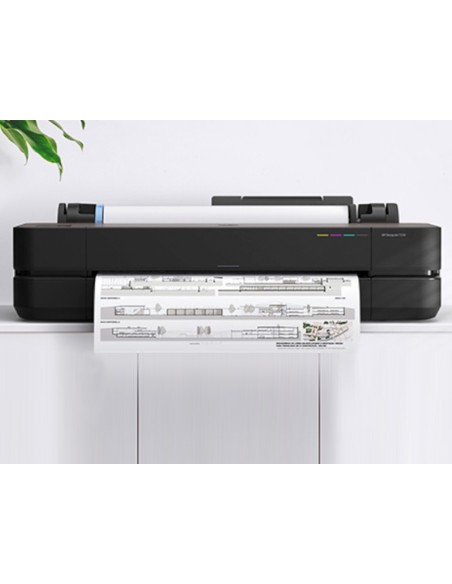 CI | Impresora Hp Designjet T230 24 Pulgadas 2400X1200 Ppp Tinta Color 35 Ppm 512 Mb Din A1