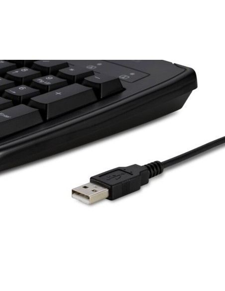 CI | Teclado Kensington Pro Fit Lavable 104 Teclas Con Cable Color Negro 455X220X40 Mm