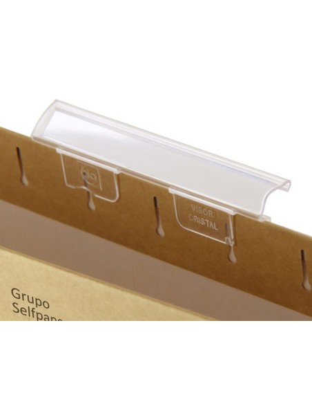 CI | Visor de cristal gio corto cristal transparente 8,5x1,5 cm