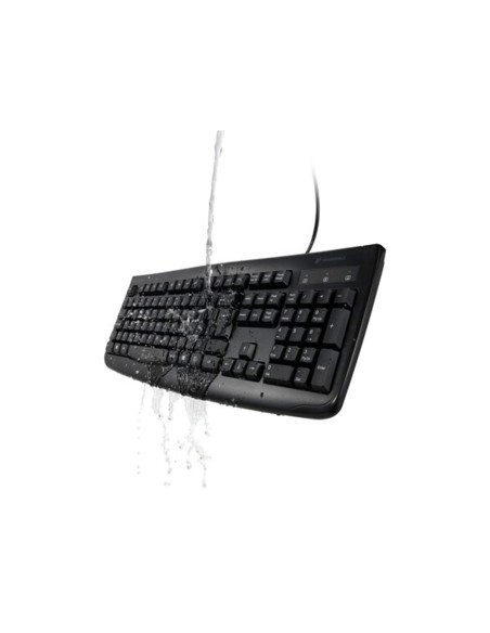 CI | Teclado Kensington Pro Fit Lavable 104 Teclas Con Cable Color Negro 455X220X40 Mm
