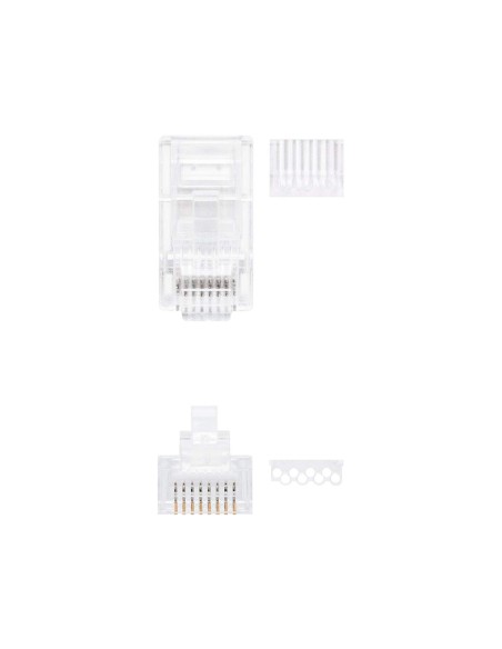 CI | Conector Nanocable Rj45 8 Hilos Categoria 6