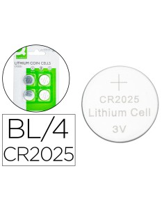CI | Pila Q-Connect Tipo Boton Litio Cr2025 3V Blister De...