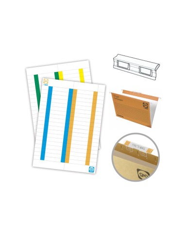 CI | Tira de papel para visores pack de 380 etiquetas