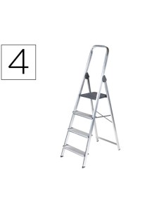 CI | Escalera q-connect de aluminio 4 peldaños...