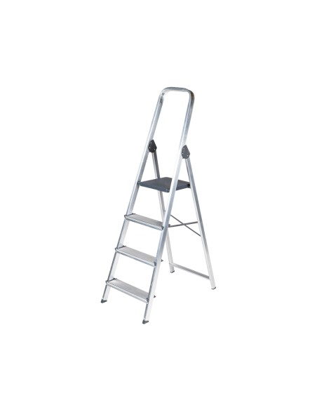 CI | Escalera q-connect de aluminio 4 peldaños 860x462x1470 mm peso maximo 150 kg en-131