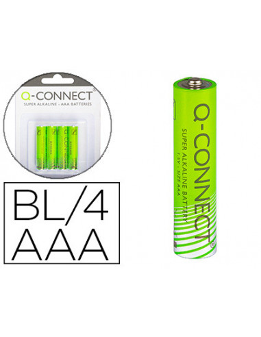 CI | Pila q-connect alcalina aaa -blister con 4 pilas