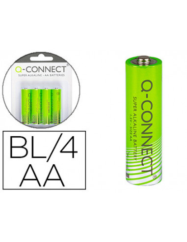 CI | Pila q-connect alcalina aa -blister con 4 pilas