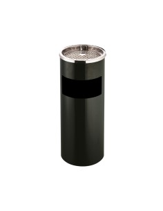CI | Cenicero papelera metalico q-connect negro -61,5x25... 2