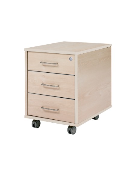 CI | Cajonera rocada con 3 cajones serie store 58x40x59,5 acabado aa01 haya/haya