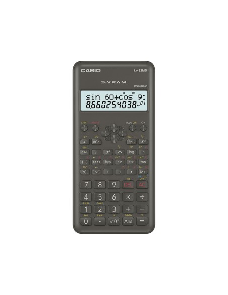 CI | Calculadora casio fx-82 msii -cientifica -240 funciones -doble pantalla