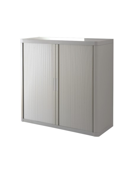 CI | Armario fast-paperflow estructura de acero y poliestireno con 2 puertas correderas y cerradura color