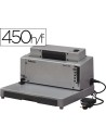 CI | Encuadernadora electrica para espiral fellowes e-200r perfora 20 h encuaderna hasta 450 h paso 5:1