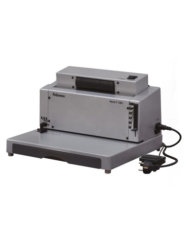 CI | Encuadernadora electrica para espiral fellowes e-200r perfora 20 h encuaderna hasta 450 h paso 5:1
