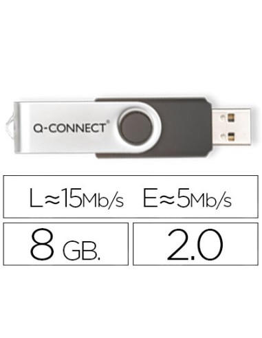 CI | Memoria usb q-connect flash 8 gb 2.0