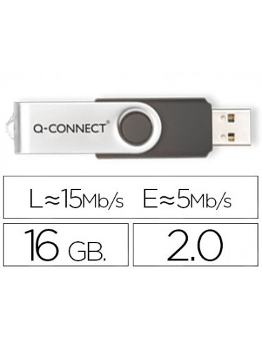 CI | Memoria usb q-connect flash 16 gb 2.0