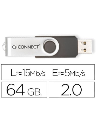 CI | Memoria usb q-connect flash 64 gb 2.0