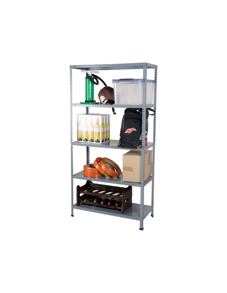 CI | Estanteria metalica ar storage 180x90x40 cm 5 estantes 80 kg por estante color gris