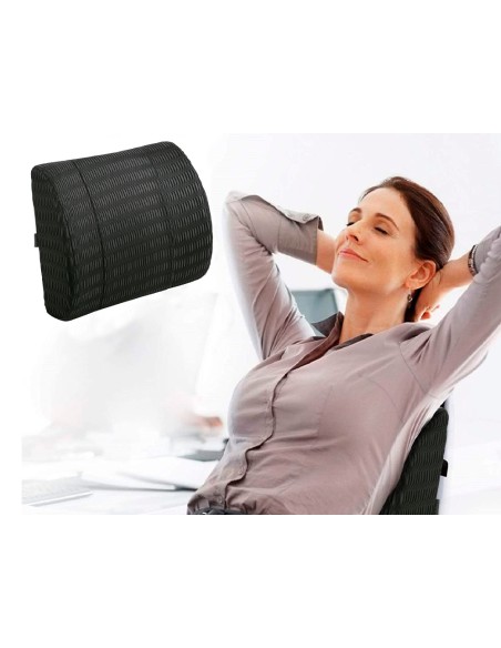 CI | Respaldo ergonomico q-connect de espuma sistema memory foam 340x300x110 mm