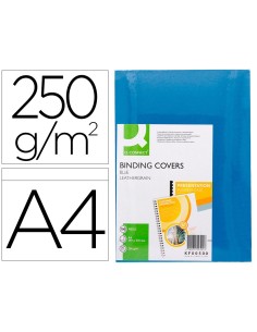 CI | Tapa de encuadernacion q-connect carton din a4 azul...
