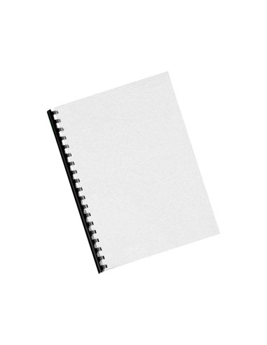 CI | Tapa de encuadernacion q-connect carton din a4 blanco brillante 215 gr caja de 100 unidades