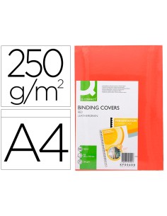 CI | Tapa de encuadernacion q-connect carton din a4 rojo...