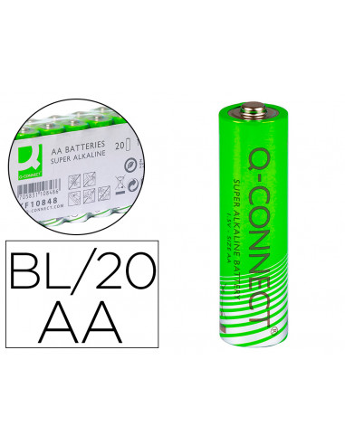 CI | Pila q-connect alcalina aa -paquete con 20 pilas
