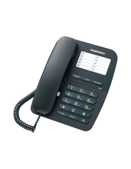 CI | Telefono daewoo dtc-240 manos libres rellamada ultimo numero transferencia de llamadas color negro