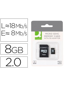 CI | Memoria sd micro q-connect flash 8 gb clase 4 con...