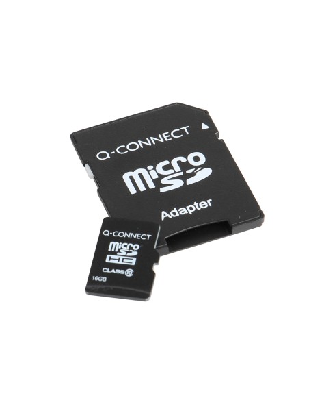 CI | Memoria sd micro q-connect flash 16 gb clase 6 con adaptador