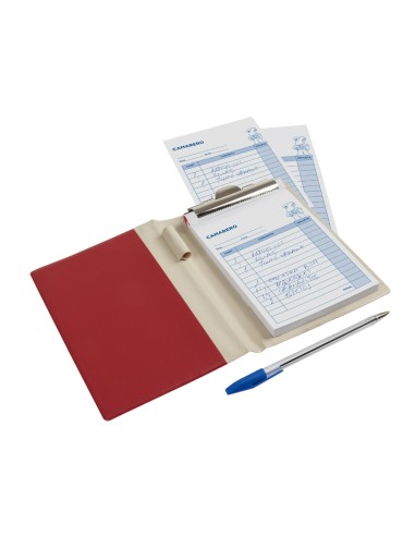 CI | Carpeta liderpapel comandas plastico octavo -con talonariocamarero y boligrafo