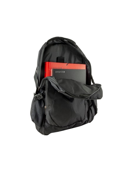 CI | Mochila para portatil q-connect 18" negra 1 asa 1 bolsillo exterior medidas 330x470x180 mm