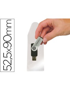 CI | Funda autoadhesiva q-connect para memorias usb...