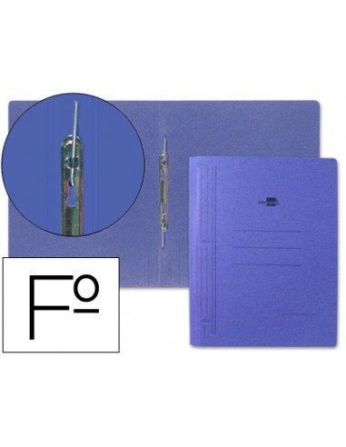 CI | Carpeta gusanillo liderpapel folio carton azul
