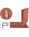 CI | Carpeta de 2 anillas 40mm redondas liderpapel folio carton cuero