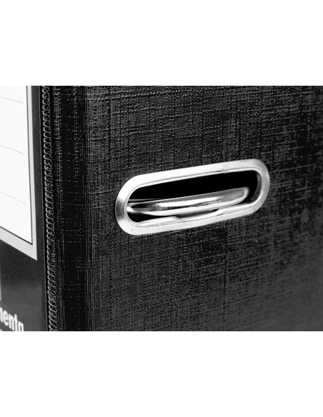 CI | Modulo liderpapel 2 archivadores folio 2 anillas mecanismo de palanc 75mm negro