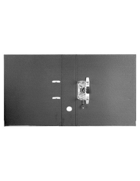 CI | Modulo liderpapel 2 archivadores folio 2 anillas mecanismo de palanc 75mm negro