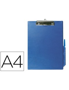 CI | Portanotas q-connect miniclips pvc din a4 azul