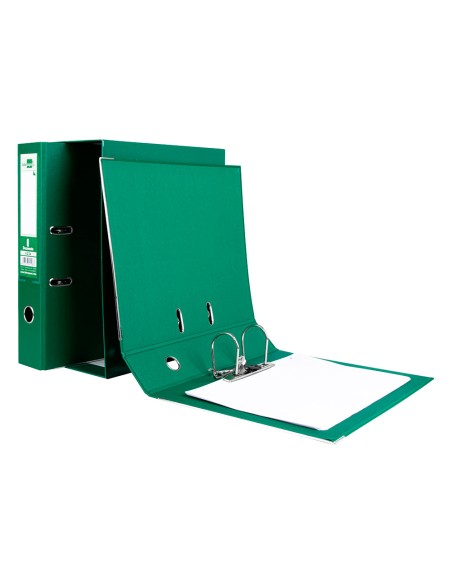 CI | Modulo liderpapel 2 archivadores folio 2 anillas mecanismo de palanc 75mm verde