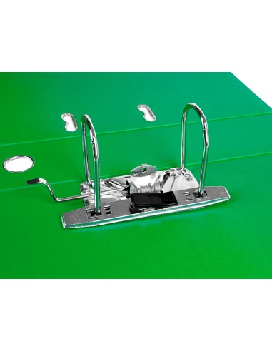 CI | Modulo liderpapel 2 archivadores folio 2 anillas mecanismo de palanc 75mm verde