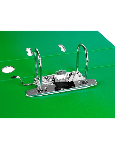 CI | Modulo liderpapel 2 archivadores folio 2 anillas mecanismo de palanc 75mm verde